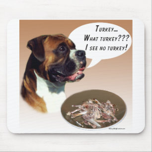 Boxer Turkey Mouse Mat