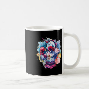 Boxer Unicorn With Boxing Gloves Kickboxing Funny  Coffee Mug