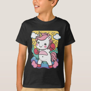 Boxer Unicorn With Boxing Gloves Loves Boxing T-Shirt