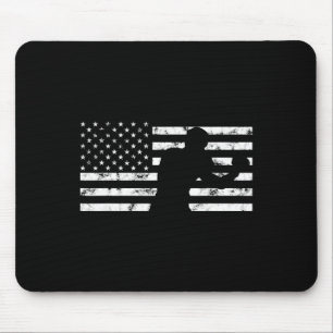 Boxer Usa Flag Boxing Glove Fighter Fight Kickboxi Mouse Mat