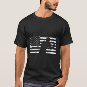 Boxer Usa Flag Boxing Glove Fighter Fight Kickboxi T-Shirt
