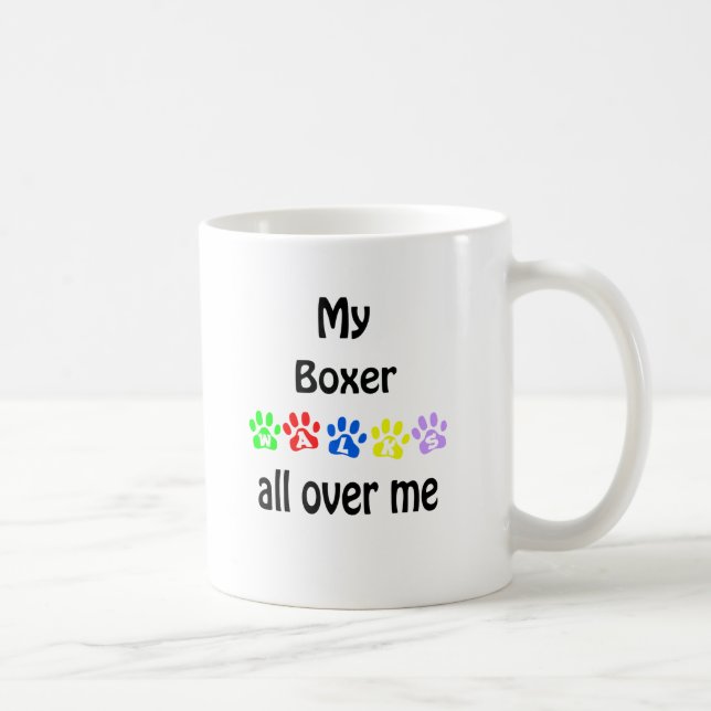 Boxer Walks Design Coffee Mug (Right)