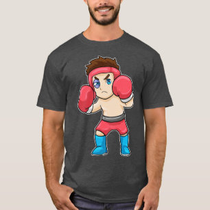 Boxer with Head Protection Boxing gloves T-Shirt