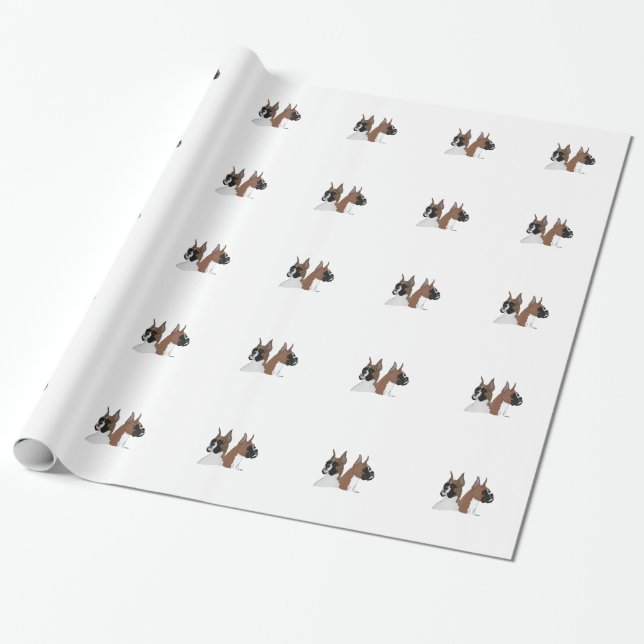Boxer wrapping paper (Unrolled)