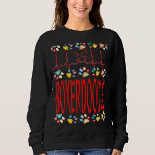 Boxerdoodle I Love My Boxerdoodle Dog Boxer + Pood Sweatshirt