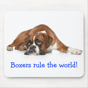 Boxers Rule The World Mousepad