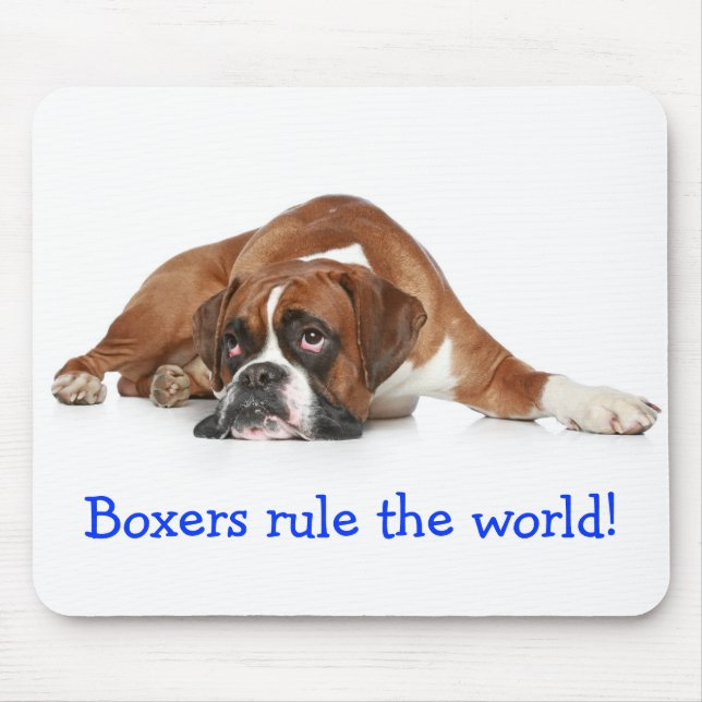 Boxers Rule The World Mousepad (Front)