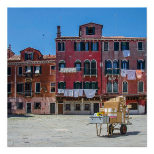 Boxes delivery in Venice Poster