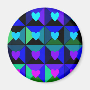 Boxes of Blue Hearts Magnet
