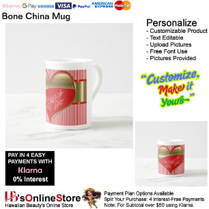 Boxes of Hearts Bone Specialty China Mug