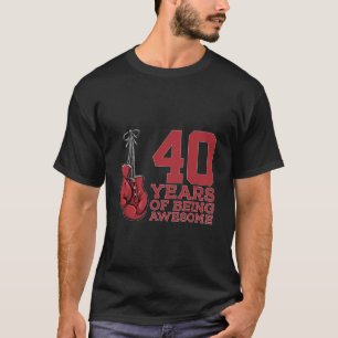 BOXING 40 YEARS OF BEING AWESOME BOXER 40th BIRTHD T-Shirt