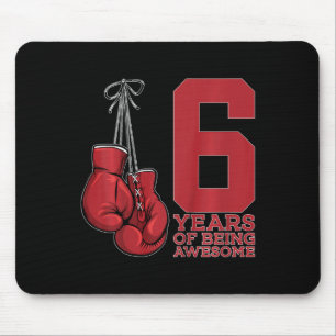 Boxing 6 Years Of Being Awesome Boxer 6th Birthday Mouse Mat