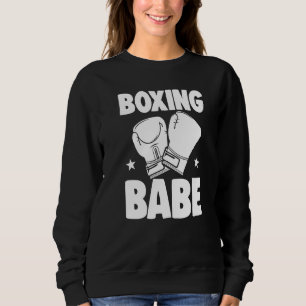 Boxing All Day Bae Women Boxing Sports Love Sweatshirt