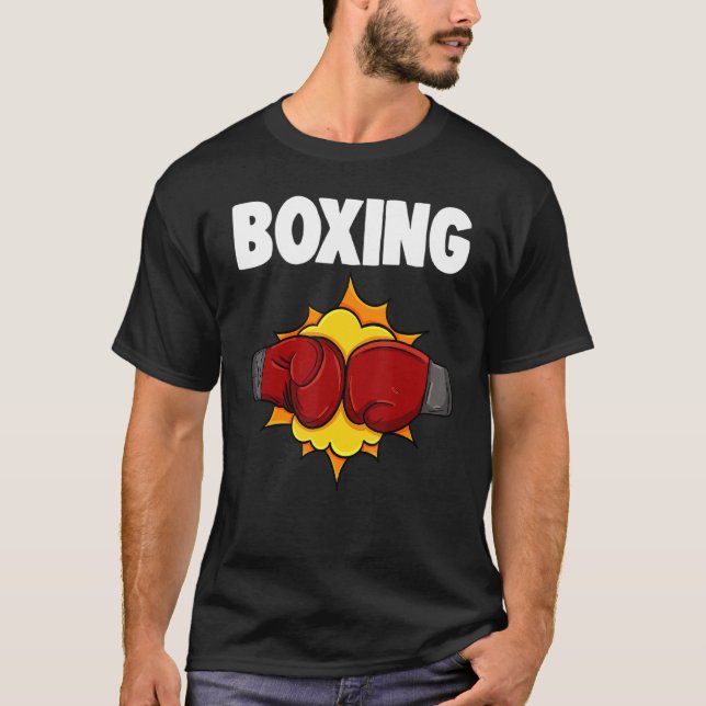 Boxing All Day   Women Boxing Glove Sports Love T-Shirt (Front)