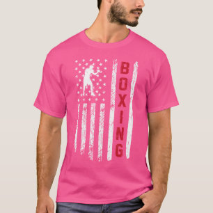 Boxing American Usa Flag Boxer T-Shirt