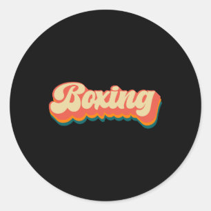 Boxing Apparel - Boxing 3 Classic Round Sticker