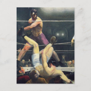 Boxing art postcard