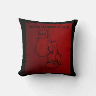 Boxing art straight to the Punch. Ceramic Tree Dec Cushion