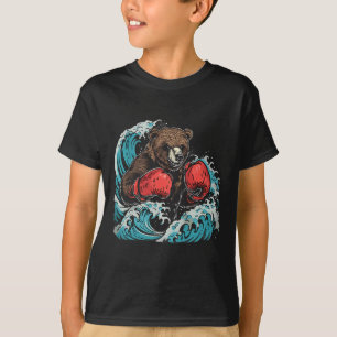 Boxing Bear Lover Boxing Gloves Kickboxing Funny B T-Shirt