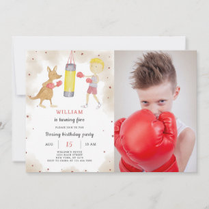 Boxing Birthday Invitation With photo