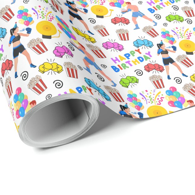 Boxing Birthday Wrapping Paper (Roll Corner)