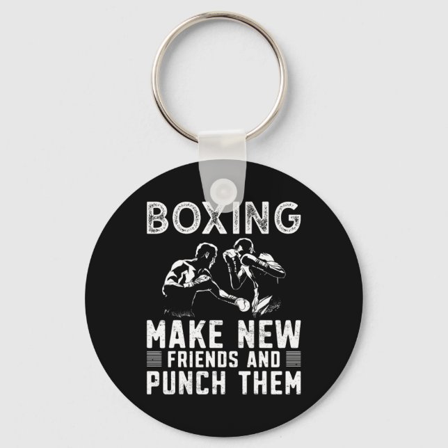 Boxing Boxer 1  Key Ring (Front)