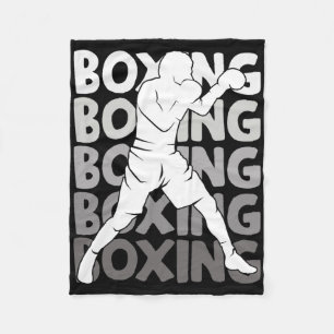 Boxing Boxer Boys Men Kids 2 Fleece Blanket