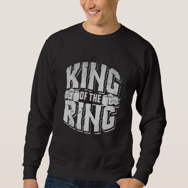 Boxing Boxer Champion Workout Gym 4 Sweatshirt (Front)