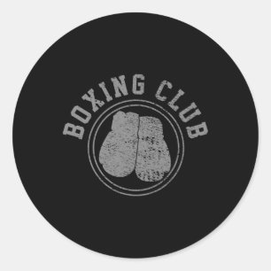 Boxing Boxer Fighter Classic Round Sticker