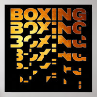 Boxing Boxer Graphic Word Art
