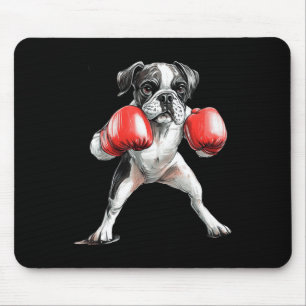 Boxing Boxer Shares Humour With Playful Dog Charm Mouse Mat