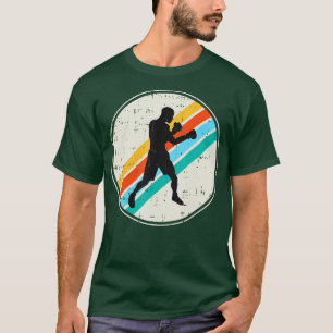 Boxing Boxer Silhouette Vintage Retro MartialArts T-Shirt