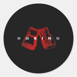 Boxing Boxing Classic Round Sticker