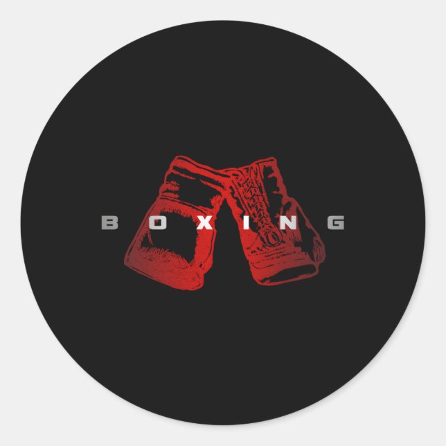 Boxing Boxing Classic Round Sticker (Front)