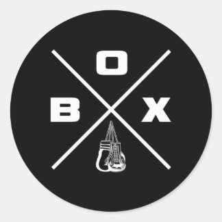 Boxing Boxing Classic Round Sticker