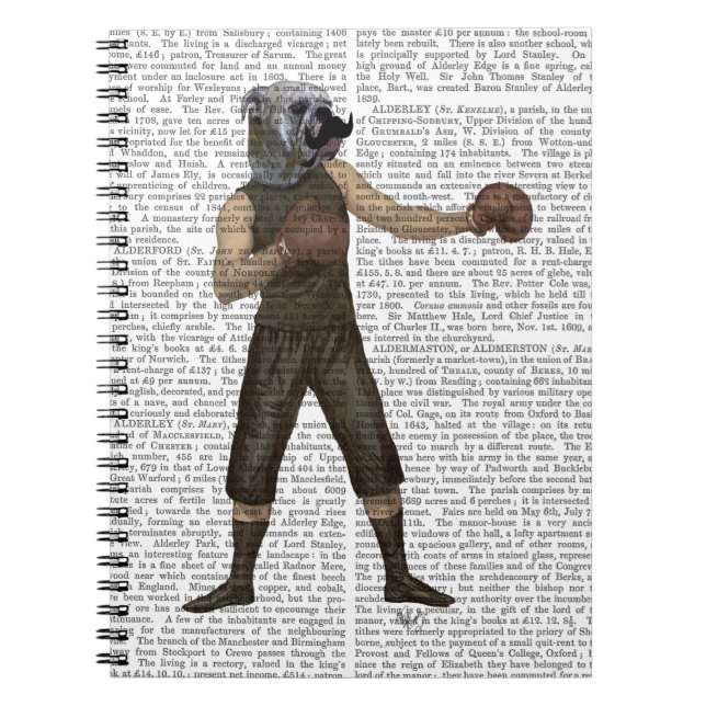 Boxing Bulldog Full Notebook (Front)