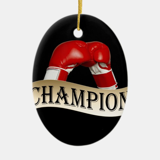 BOXING CERAMIC TREE DECORATION (Front)