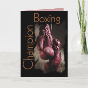 Boxing Champion Card
