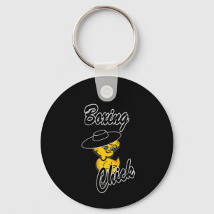 Boxing Chick #4 Key Ring