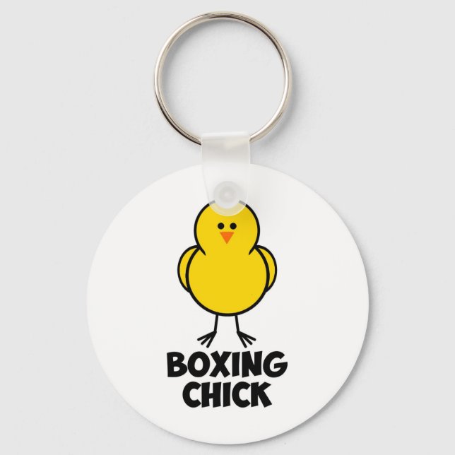 Boxing Chick Key Ring (Front)