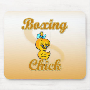 Boxing Chick Mouse Mat
