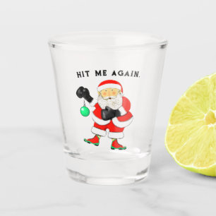 Boxing Christmas Shot Glass
