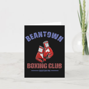 Boxing Club Beantown Boston Ma- Gloves Design Card