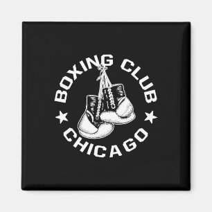 Boxing Club Chicago Gloves Graphic For A Boxing Lo Magnet