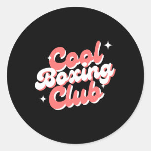 Boxing Club Classic Round Sticker