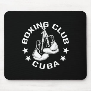 Boxing Club Cuba Gloves Graphic For A Boxing Lover Mouse Mat