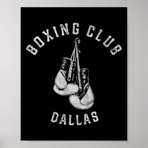 Boxing Club Dallas Gloves Fighter Poster