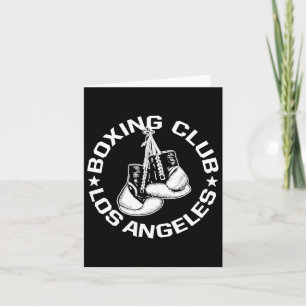 Boxing Club Los Angeles Gloves Graphic For A Boxin Card