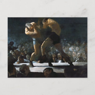 Boxing club painting by George Bellows Postcard