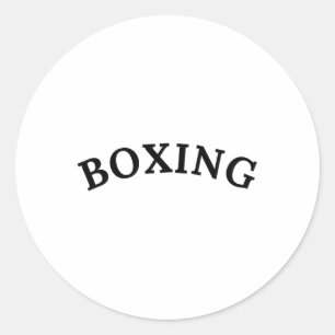 Boxing Club Vintage Athletic Sports Classic Round Sticker